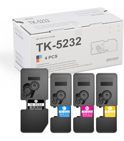 Amazon.com: Kyocera TK5232 (TK-5232) 4-Color Toner Cartridge Set