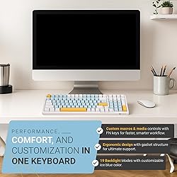 Qisan Wireless/Wired Mechanical Keyboard, Triple