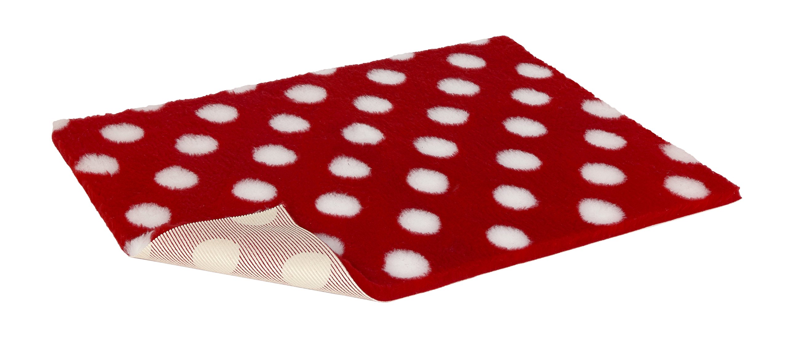 Vetbed Dog and Cat Bedding, Red with White Polka Dot