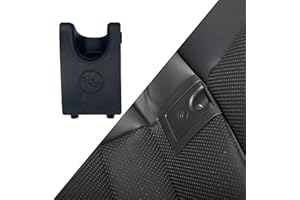 Y-QIPED Child Seat Anchor Isofix Cover for Toyota Camry,Rear Child Restraint Seat Safety Belt Anchor Cover for Toyota Avalon (Black, 1Pcs Cover only)