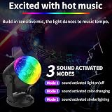 CATPOWER Remote Battery Powered Portable Sound Activated Party Lights RGB Disco view 4
