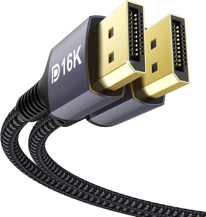Stouchi DisplayPort Cable 2.1 16K60Hz 80Gbps 5m DP 2.1 HDMI Alternative