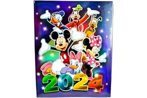 7STAR Mickey Mouse and Gang 2024 Photo Album 4"X 6" Holds 200 Photos.
