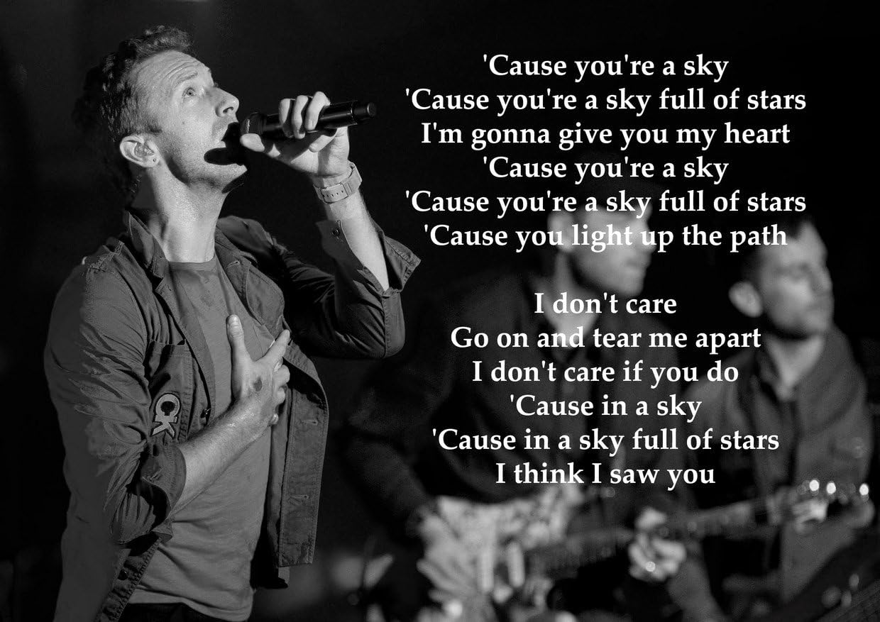 Coldplay A Sky Full Of Stars Lyrics Great Rock Metal Album Cover Design Music Band Best Photo Picture Unique Print A3 Poster Amazon Co Uk Welcome Coldplay A Sky Full Of Stars Lyrics Great Rock Metal Album Cover Design Music Band Best Photo Picture Unique Print A3 Poster Amazon Co Uk Welcome