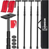 12FT Dust Barrier Poles Kit,Spring Retractable Zipper Wall Poles | Dust Barriers System,Home &amp;Construction,Spring Barrier Loaded Poles for Renovation &amp;Construction Renovation(Exclusive Patent)