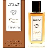 Comptoir Cologne Ginger and Vetiver Intense - Sparkling Top Notes of Bergamot Mixed with Spicy Peppery Notes - Long-Lasting Mens Cologne - 3.3 oz