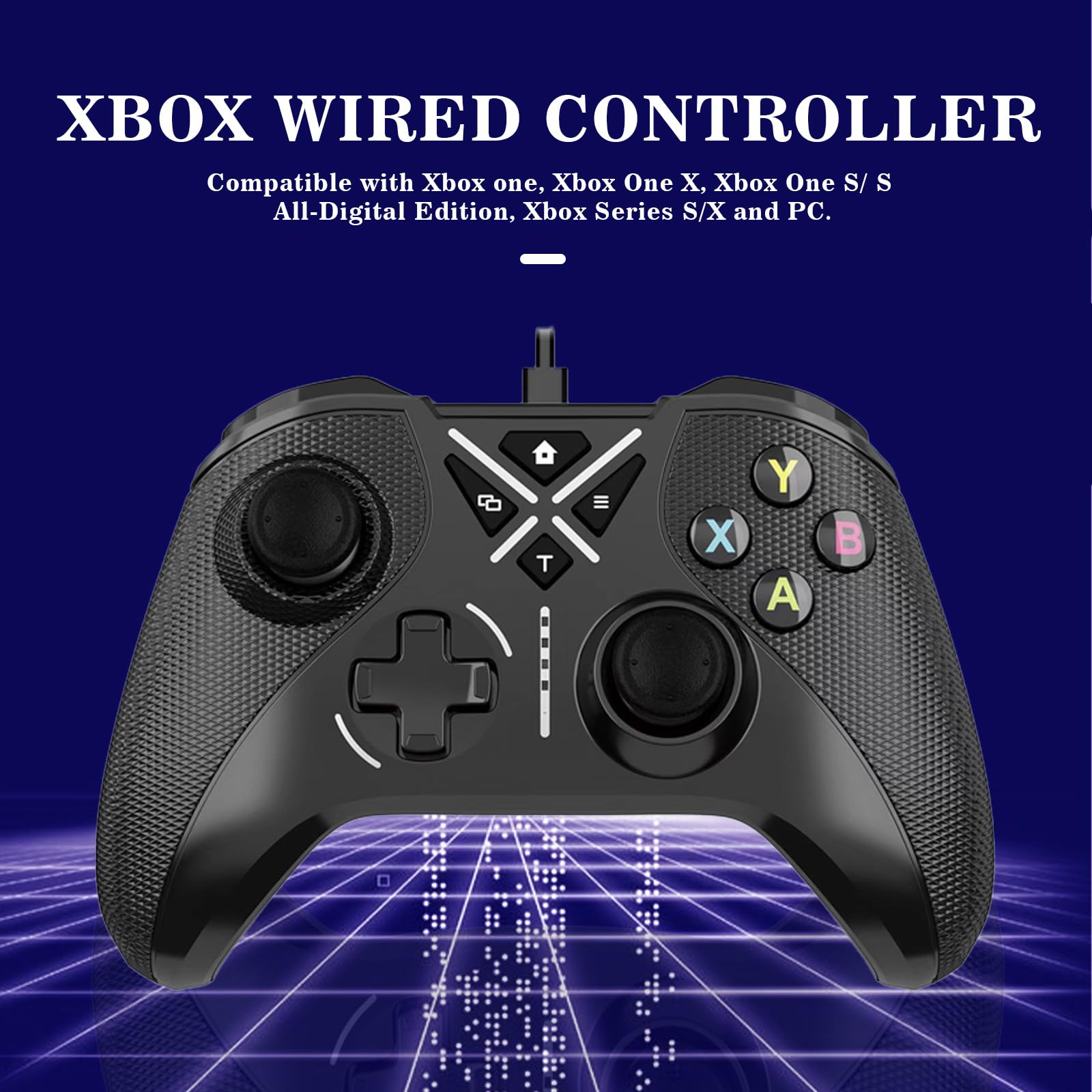 Photo 1 of MAGIC BLOCK Xbox Wired Controller with Hall Triggers and Joysticks, wired game controller for Xbox Series S/X, Xbox one, and PC, Turbo Function, 360°Joystick Control, Type-C Cable