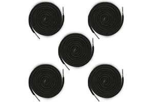 Dimeho 5PCS Drawstring Cords Replacement 51 Inches Waist String Hoodie Hood Cord for Shorts Pants Sweatpants Sweatshirt Jackets Coats Bag (Black)