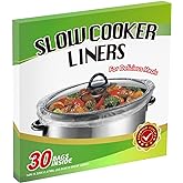 30×Slow Cooker Liners and Cooking Bags, Extra Large Cooking Liner Disposable Pot Bags, Fit 6QT to 10QT for Slow Cooker, Oval & Round Pot 14"x 22" /Bag