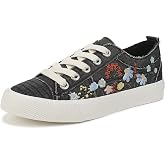 Blowfish Malibu Women's Vivid Lace Up Sneaker, Low Top Sneakers for Women | Casual sneakers, All-day comfort, Soft cushioned footbed, Lace-up closure, Frayed edges, Floral embroidery, Round toe