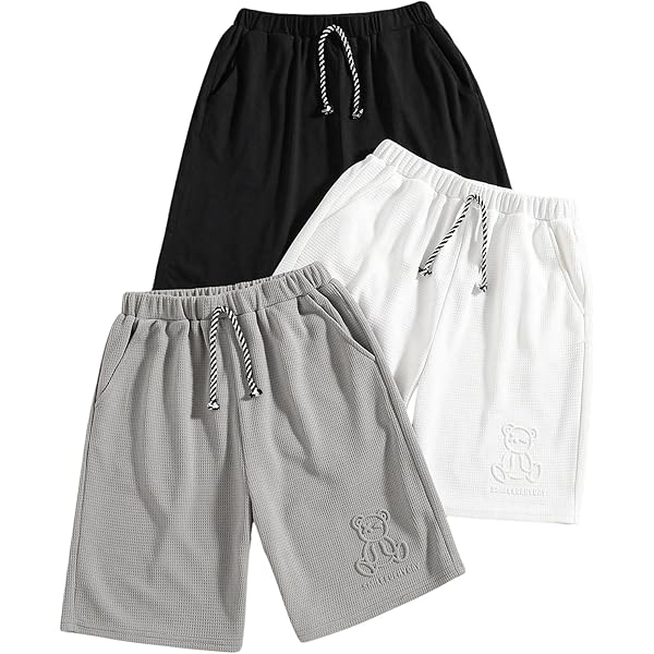Pack 3 Pantalones Cortos Niñas Rolanko - Algodón 100%, Elásticos, Para Correr, Baile, Playa, Verano