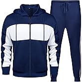 LBL Leading the Better Life Men's Casual Tracksuit Long Sleeve Sweat Suit Running Jogging Athletic Sports Set