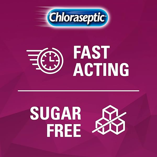 CHLORASEPTIC SUGAR-FREE SORE THROAT RELIEF SPRAY, WILD BERRY, SPRAY SOOTHES THROAT PAIN IN SECONDS, 4 FL OZ