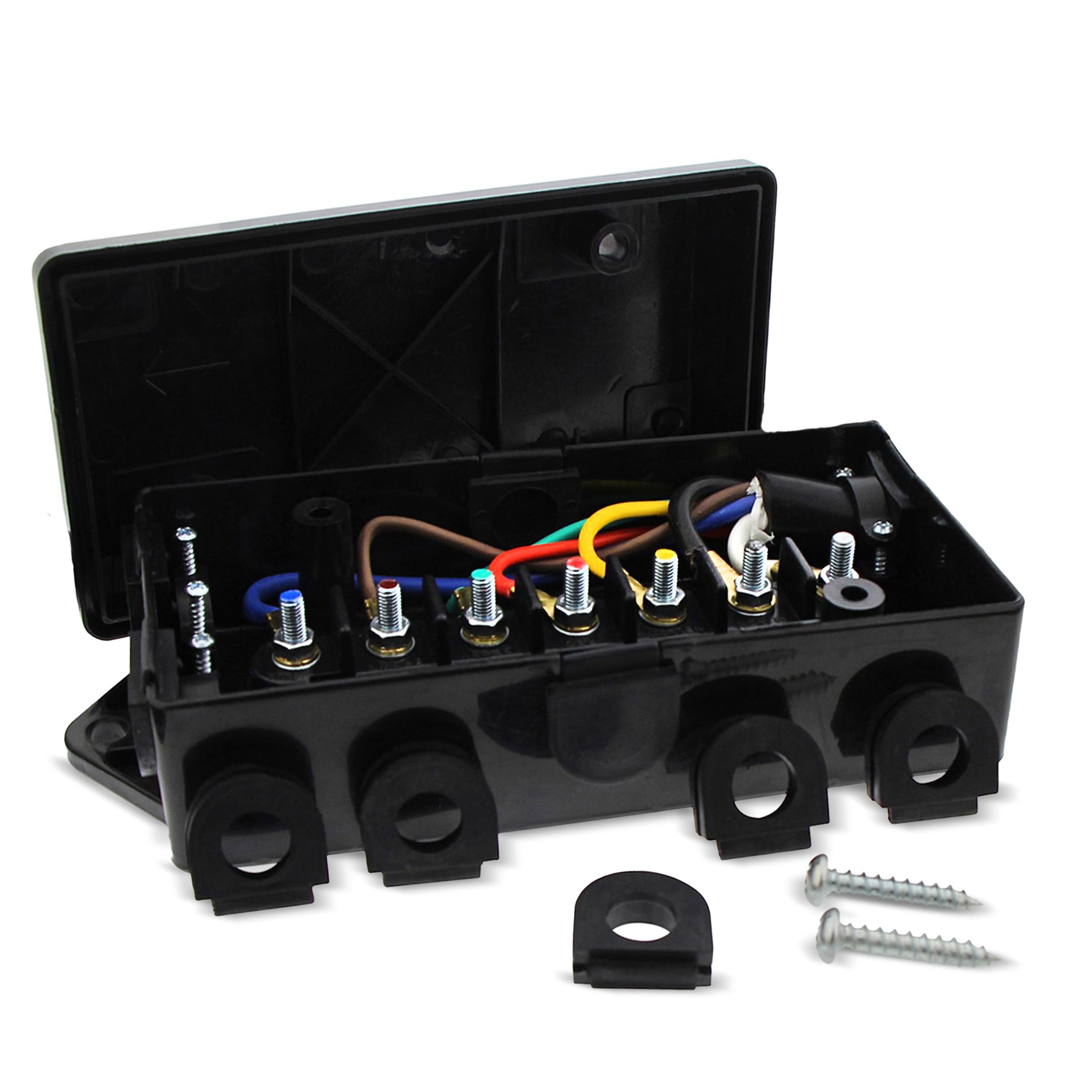 ABN ABN Electrical Wire Connector Box Box 1-Pack Trailer, Camper, RV Light 7 Gang/pole Cableado automotriz de cableado