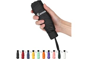 Compact Travel Umbrella with Case Sun&Rain Lightweight Small and Compact Suit for Pocket