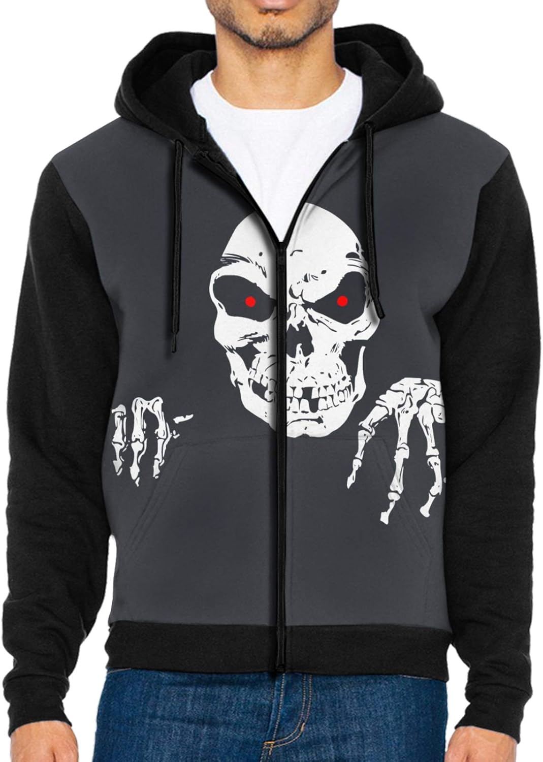 death halloween Black hoodie / men's longsleeved