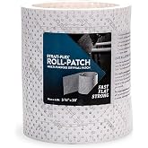 Strait Flex Drywall Patch &ndash; Roll-Patch Drywall Repair Tape for Wall Fixes &ndash; Works Well for Outlets, Light Holes, and Cracks &ndash; Smooth, Sandable Finish &ndash; 5.5&rdquo; x 20&rsquo; Roll Cuts to Any Size