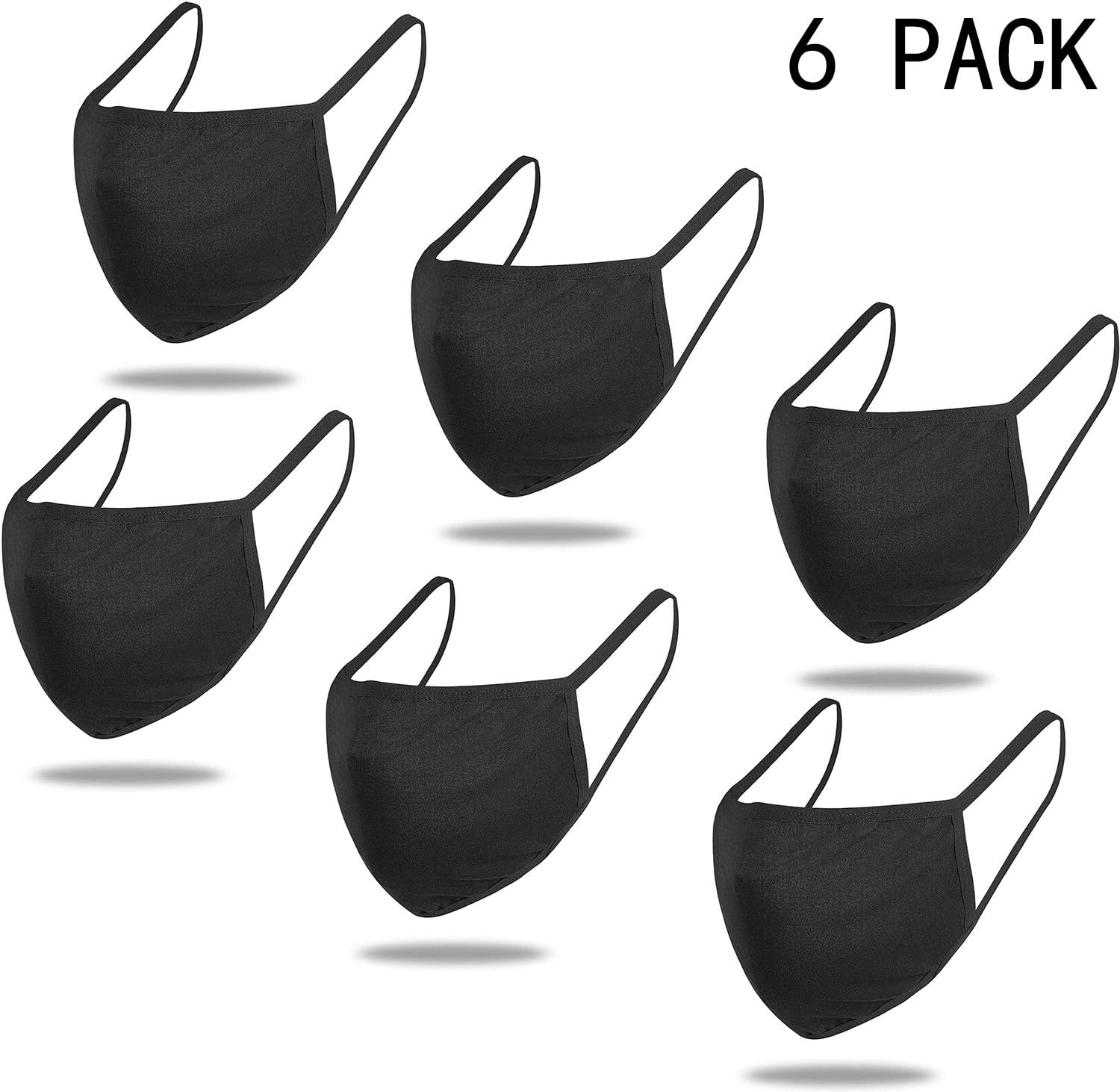STARISE Cotton Unisex Face Shield Reusable for Cycling Camping Travel for Kids Teens Men Women, Pack of 6