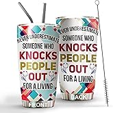 MEDROC Anesthesia Tumbler Stainless Steel 20oz Straw Lid, Anesthesiologist Gift For Birthday Christmas, Anesthesiology Gift For Nurse Doctor Tech Assistant, CRNA PACU Nurse Anesthetist Coffee Cup