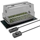 AC Infinity Heavy-Duty Large Humidity Dome 6x12 Germination Kit with Waterproof Seedling Mat, Full Spectrum LED Grow Light Ba