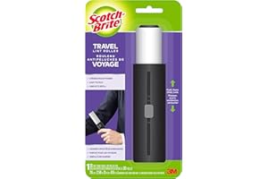 Scotch-Brite Mini Travel Lint Roller with Cover, 30 Sheets, Retractable, Refillable Lint Brush