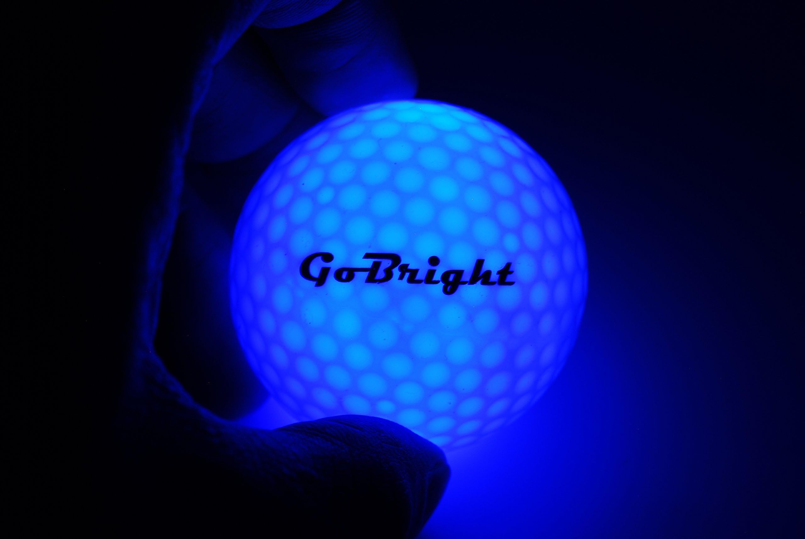 GoBright LED Light Up Golf Balls - Ultra Bright Glow in The Dark Night Golf Balls - Multi Color Choice of Red, White, Blue, Green, Pink, Orange - Pack of 2, 3, 4, 6