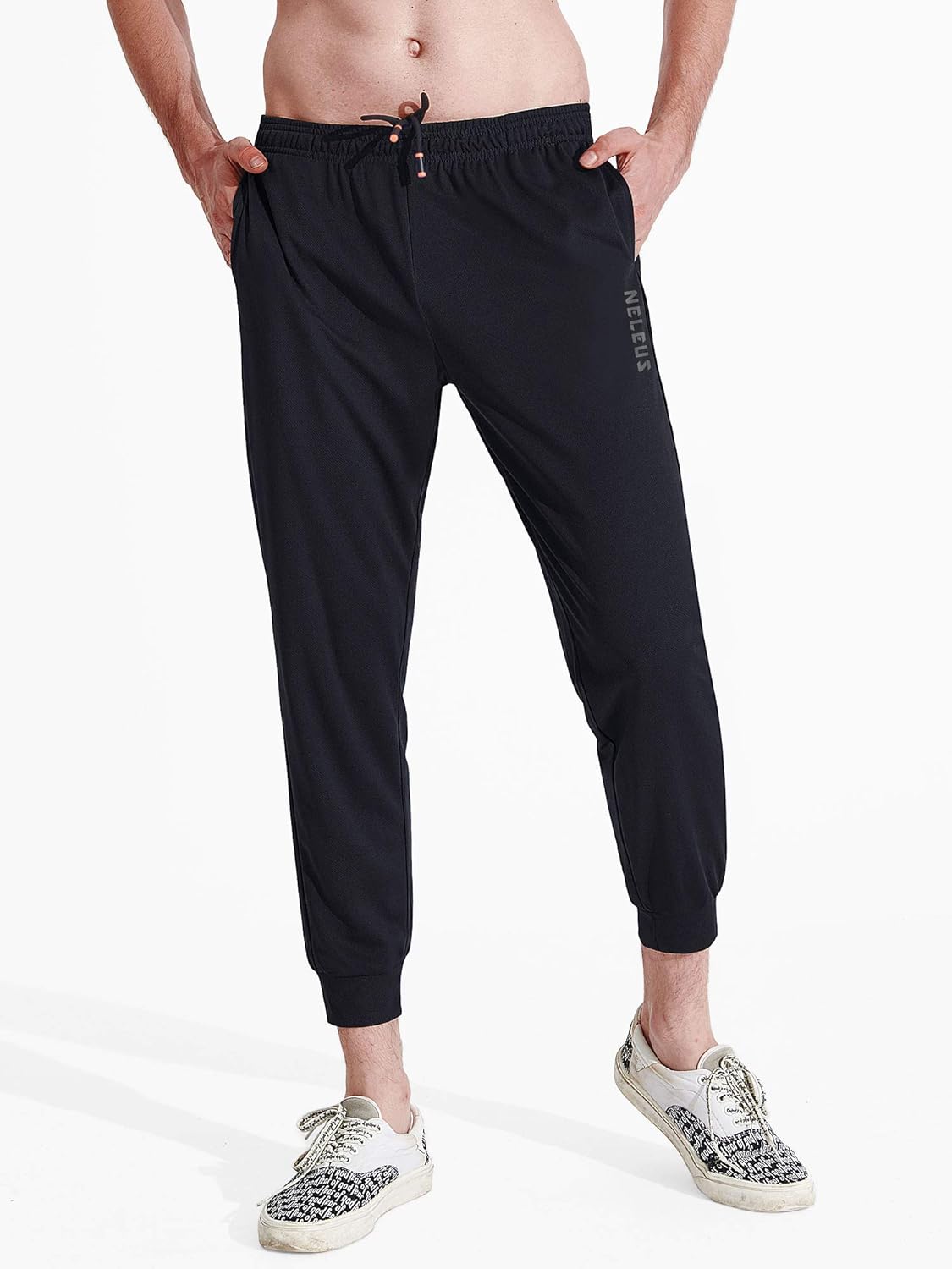 Neleus Men's Athletic Workout Running Pants: Clothing