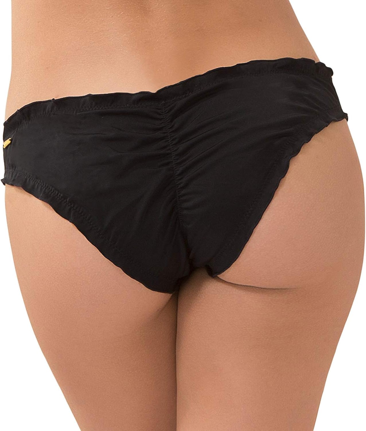 ruffle black bikini bottom
