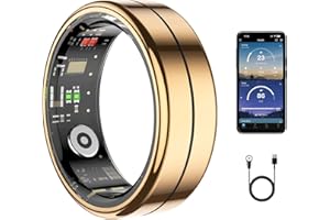Smart Ring Health Tracker, Health Rings for Women & Men, Long-Lasting Battery Sleep Rings, Fitness & Sleep Monitor Compatible