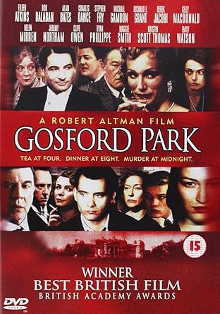 Gosford Park Import Anglais Amazon Fr Maggie Smith Ryan Phillippe Michael Gambon Kristin Scott Thomas Camilla Rutherford Charles Dance Geraldine Somerville Tom Hollander Natasha Wightman Jeremy Northam Bob Balaban James Wilby Robert Altman