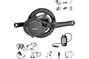 BAFANG 750W Mid Drive Kit,Mid Drive Ebike Conversion Kit Brushless Upgraded Motor with LCD Digital Display Chainring for Commuter Bike,Recumbent Trike,Mountain Bike,Cargo Bike