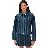 The Tiny Big Sister Women's Boxy Striped Jacket