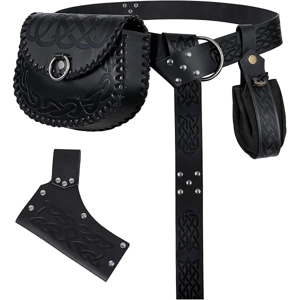 Renaissance Belt Costume Set Pouch Skirt Clip Sword Holster Viking Horn 6pc 6 PCs Renaissance Belt Costume Accessories Pouch Jamaica | Ubuy main image 4