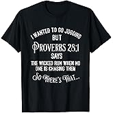 Funny Religious Running Shirt T-Shirt