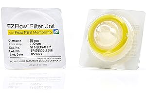 Foxx Life Sciences 371-2215-OEM PES EZFlow Syringe Filter, Sterile, 25 mm Diameter, 2 µm Pore Size (Pack of 100)