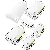 Compression Packing Cubes Set for Travel - Lightweight, Durable Clothes Organizer for Carry-On Luggage and Suitcases by TRIPPED Travel Gear