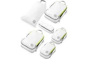 Compression Packing Cubes Set for Travel - Lightweight, Durable Clothes Organizer for Carry-On Luggage and Suitcases by TRIPPED Travel Gear