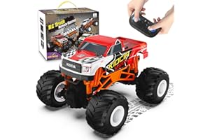 Scientoy Remote Control Car, 20KM/H Monster Truck Toys for Ages 5-7, 1:16 Scale All Terrain RC Cars for Boys & Girls Age 4-7, 2.4Ghz Off Road RC Truck, Christmas Birthday Gift for Kids