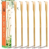 NICEMOVIC 6 Pack Wooden Bamboo Back Scratcher for Men Adults Women | Gifts for Seniors, Christmas Stocking Stuffers for Adults Men Women, 16.5 Inch Long Handle Back Scratchers