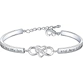 FEELMEM Daughter-in-Law Gift Bracelet You Were Hand Chosen by My Son and Are Like A to Me Gift for Daughter in Law