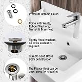 Xcel Home Slotted Chrome Click Clack Basin Waste G 1 ¼ BSP Connection view 3