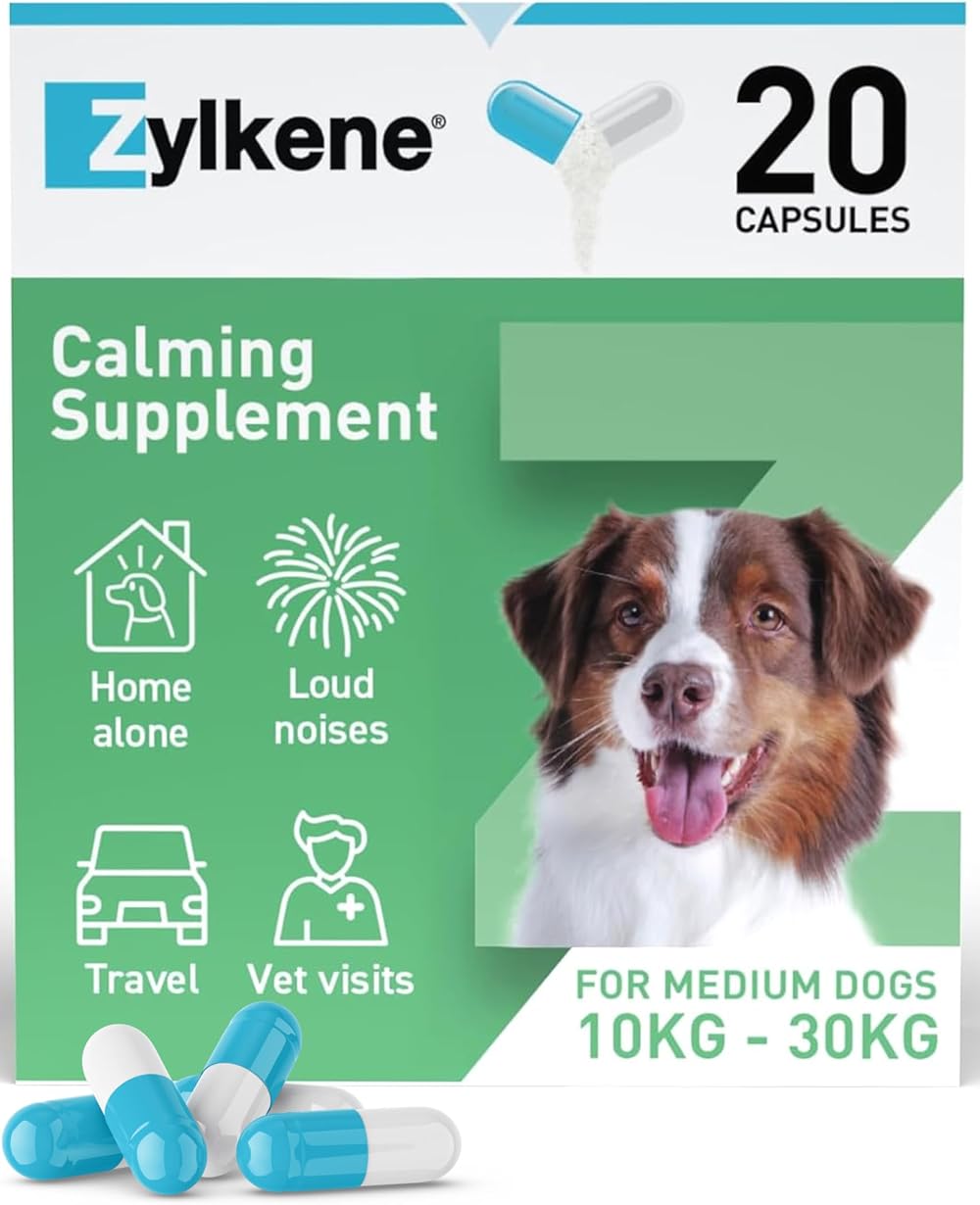 Zylkene Calming Supplements for Medium Dogs 225mg 20 capsules