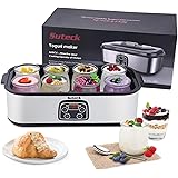 Yogurt Maker Automatic Digital Yoghurt Maker Machine with 8 Glass Jars 48 Ozs (6Oz Each Jar) LCD Display with Constant Temper