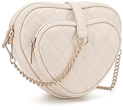 lola mae Heart Shape Satchel Crossbody Purse for