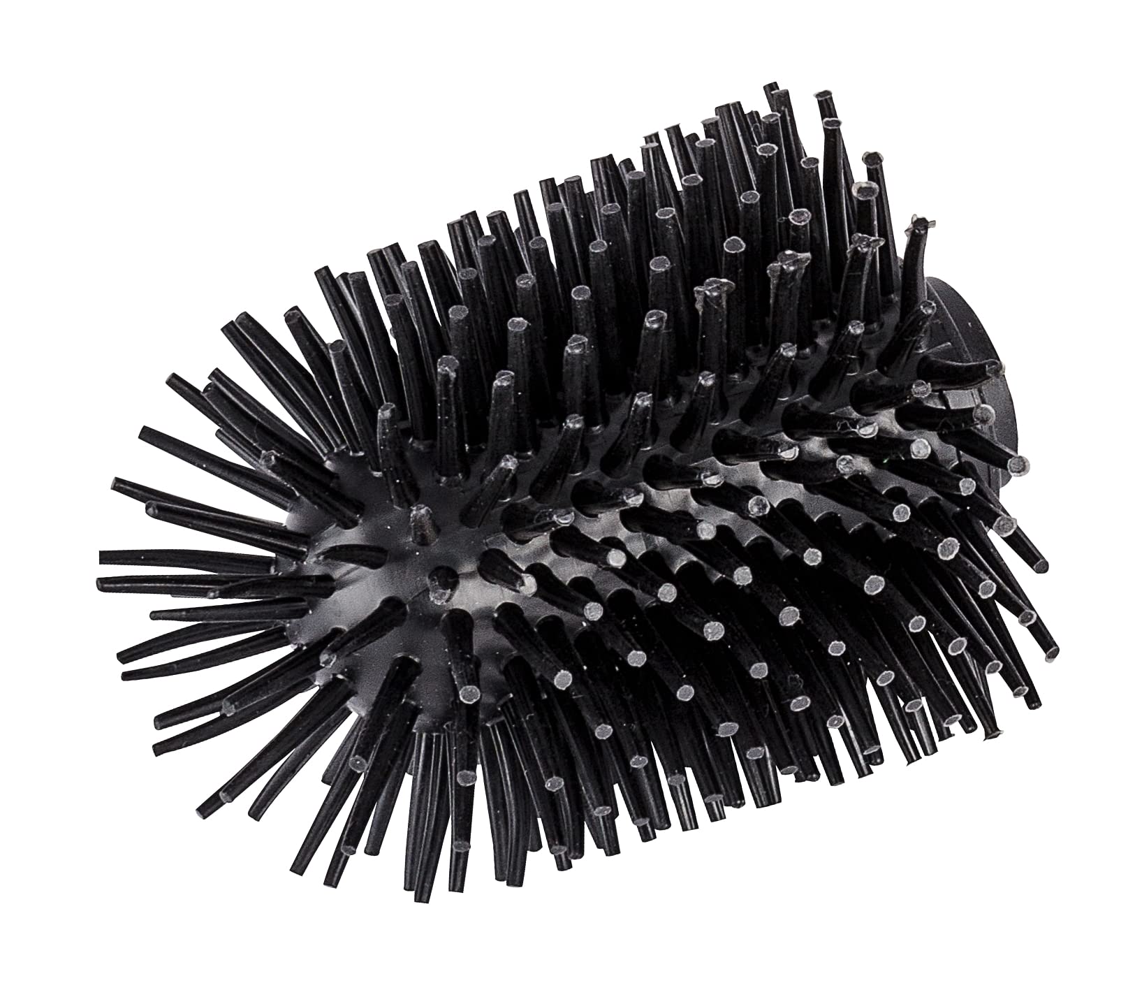 WENKO 22242100 Silicone spare brush head - Ø 7,5 cm, for WC brush sets, Silicone, 7.5 x 9.3 x 7.5 cm, Black