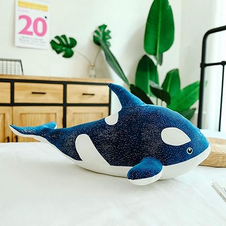 Amazon クジラ ぬいぐるみ 鯨 抱き枕 もふもふ 大きいサイズ 可愛い ダウンコットン おもちゃ 癒し系 海洋生物 添い寝枕 耐久性 柔らかい 軽量 洗える 子供 女性 誕生日 お祝い ギフト インテリア オフィス ブルー グレー 30cm 70cm 125cm 抱き枕 オンライン通販