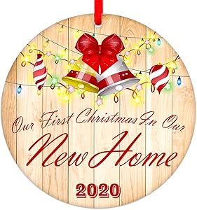 SICOHOME Our First Christmas in Our New Home Ornament 2020,3
