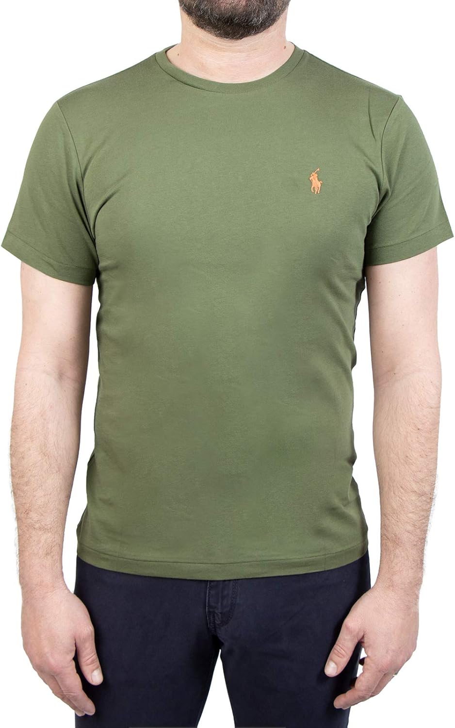 Slim Fit T-Shirt Herren Baumwolle - Basic Shirt Regular Fit Kurzarm