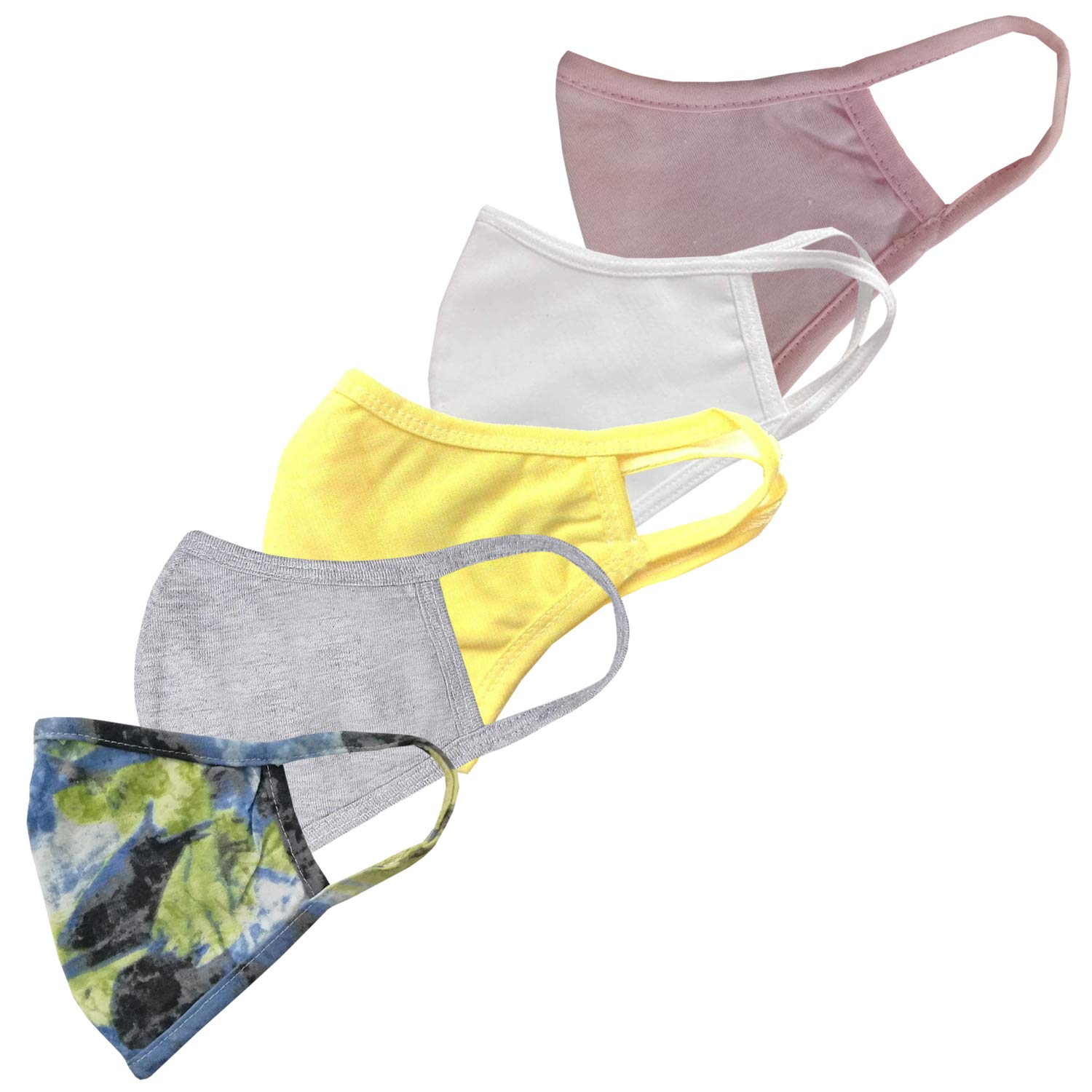 9 IMPRESSION Printed & Solid Knitted Cotton Hosiery Cloth Mask