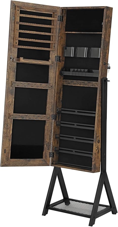 Amazon Com Songmics Jewelry Cabinet Freestanding 3 In 1 Cosmetics Storage Cabinet Lockable Jewelry Armoire With Mirror Mesh Shelf Metal Frame Rustic Brown And Black Ujjc97bc Home Kitchen Amazon Com Songmics Jewelry Cabinet Freestanding 3 In 1 Cosmetics Storage Cabinet Lockable Jewelry Armoire With Mirror Mesh Shelf Metal Frame Rustic Brown And Black Ujjc97bc Home Kitchen